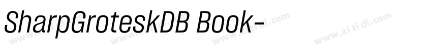 SharpGroteskDB Book字体转换